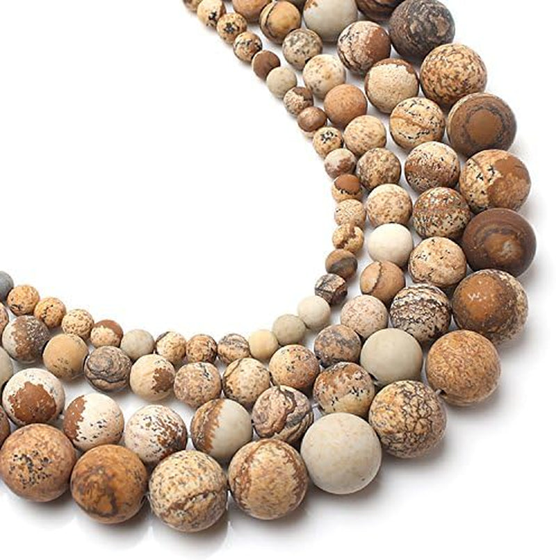 Love Beads Matte Picture Stone Beads 6 Mm round Loose Jewelry Making