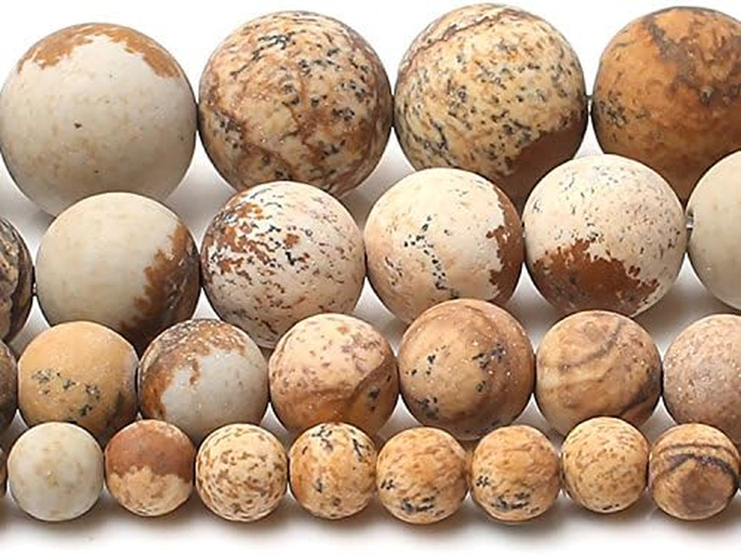 Love Beads Matte Picture Stone Beads 6 Mm round Loose Jewelry Making