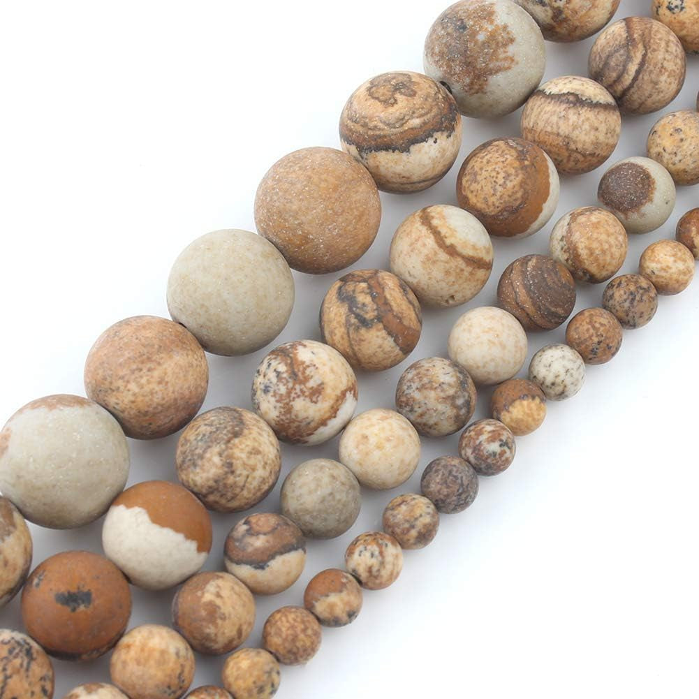 Love Beads Matte Picture Stone Beads 6 Mm round Loose Jewelry Making